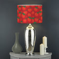 Red Tomatoes Pattern Print Drum Lamp Shade
