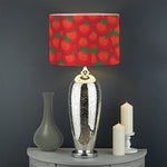 Red Tomatoes Pattern Print Drum Lamp Shade