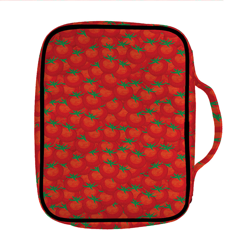 Red Tomatoes Pattern Print Front Pocket Bible Bag