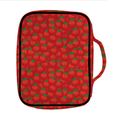 Red Tomatoes Pattern Print Front Pocket Bible Bag