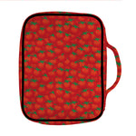 Red Tomatoes Pattern Print Front Pocket Bible Bag