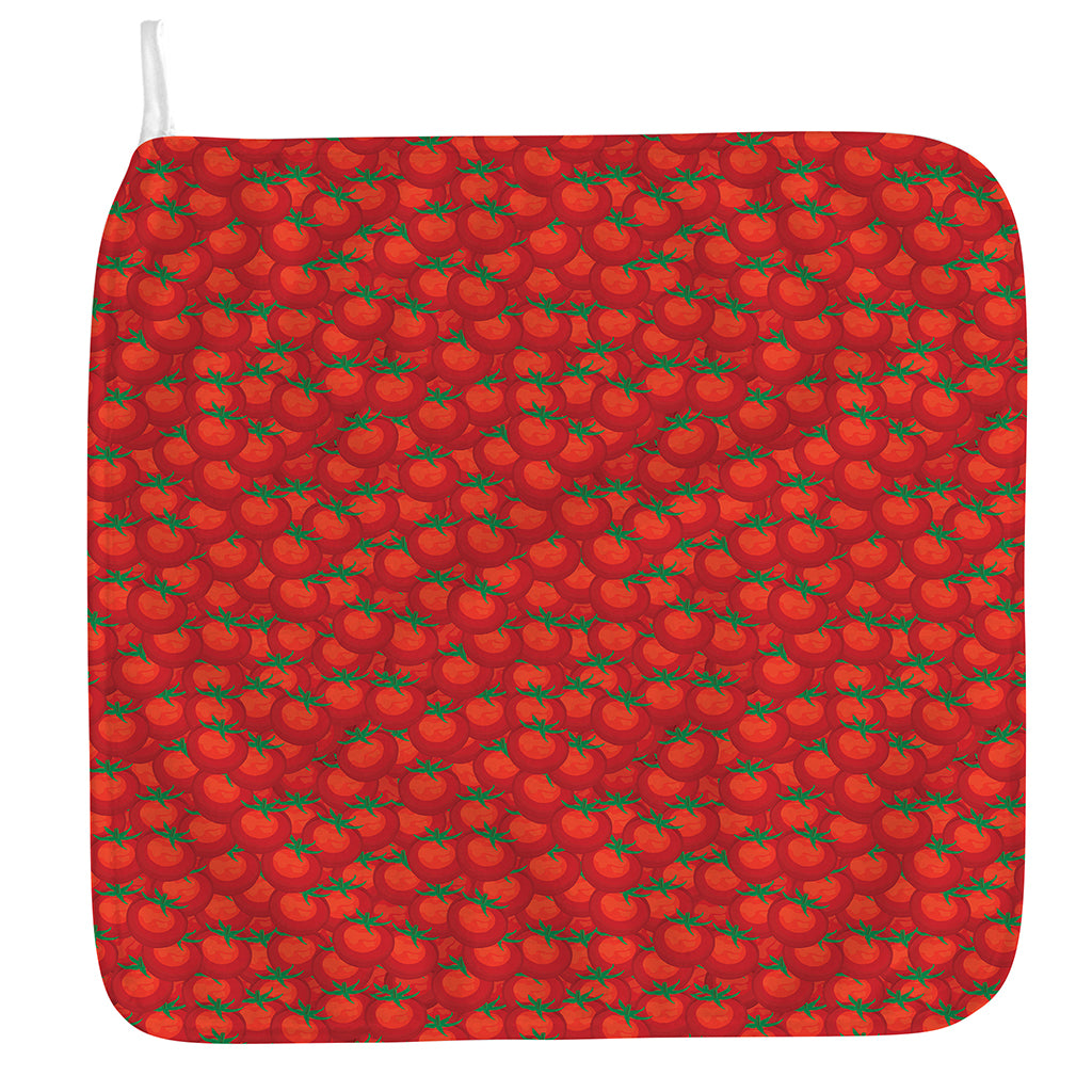 Red Tomatoes Pattern Print Hand Towel