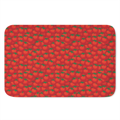 Red Tomatoes Pattern Print Indoor Door Mat