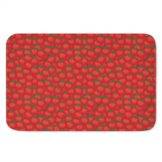 Red Tomatoes Pattern Print Indoor Door Mat