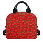 Red Tomatoes Pattern Print Insulated Lunch Bag