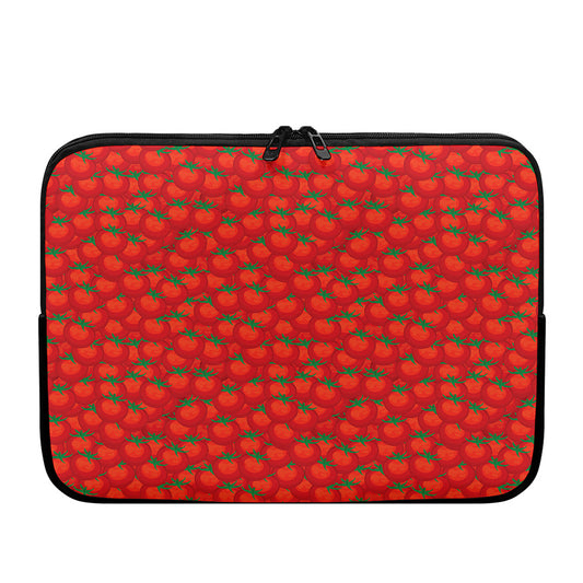 Red Tomatoes Pattern Print Laptop Sleeve