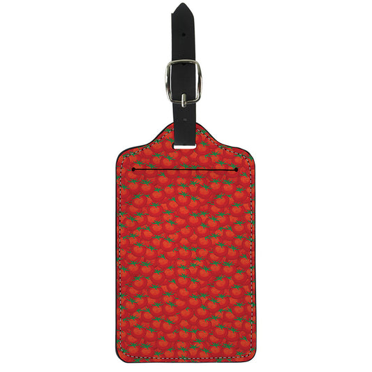 Red Tomatoes Pattern Print Luggage Tag