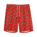 Red Tomatoes Pattern Print Men's Athletic Shorts