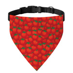 Red Tomatoes Pattern Print Over The Collar Dog Bandana