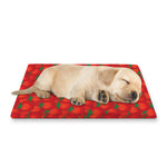 Red Tomatoes Pattern Print Pet Cooling Mat Cover