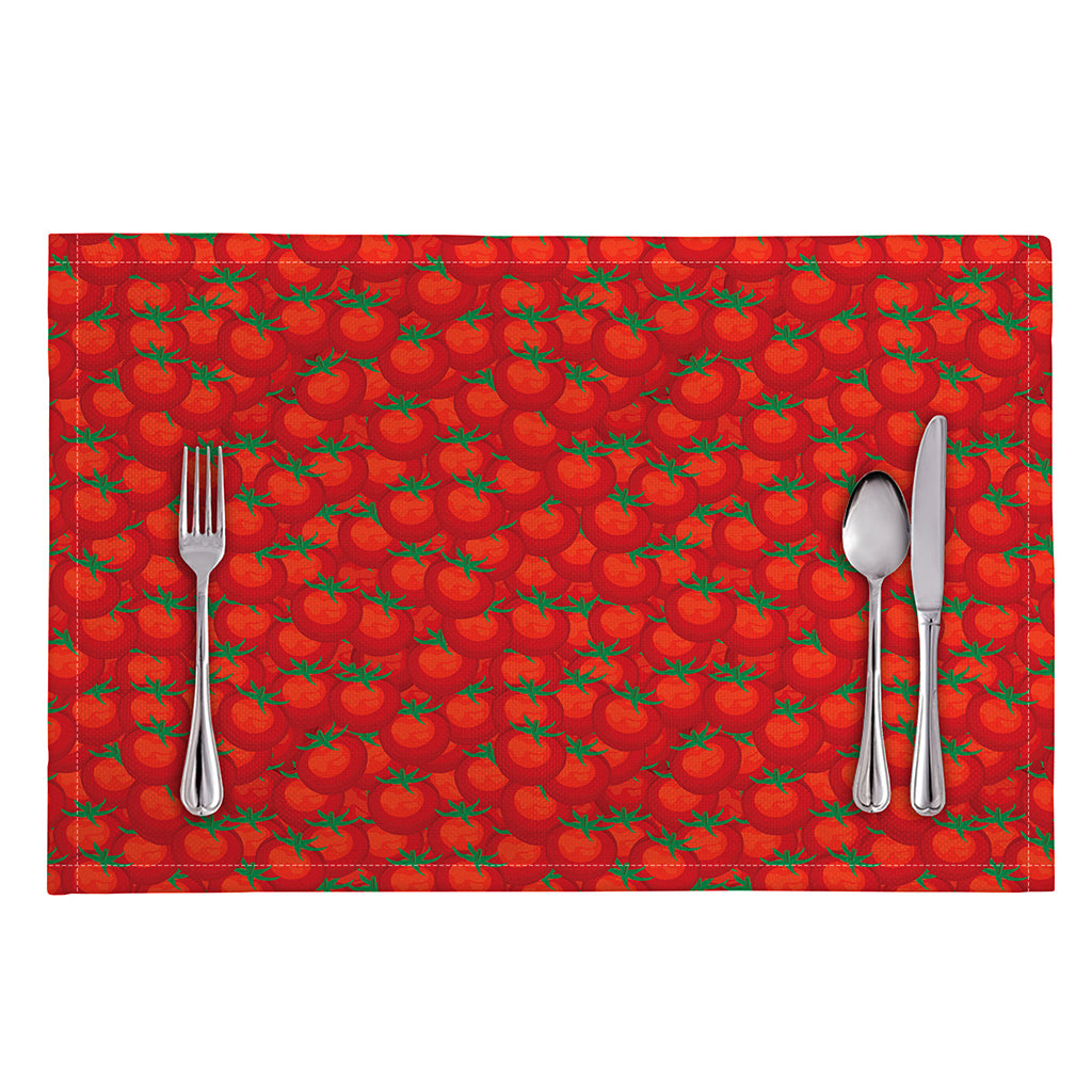 Red Tomatoes Pattern Print Placemat
