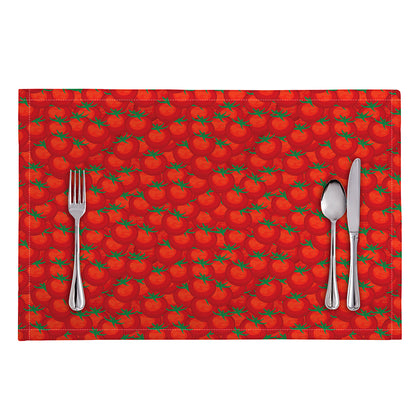 Red Tomatoes Pattern Print Placemat