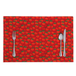Red Tomatoes Pattern Print Placemat