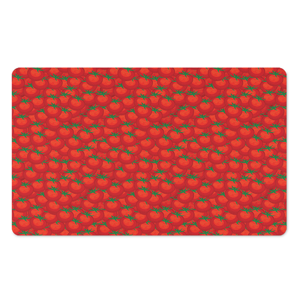 Red Tomatoes Pattern Print Polyester Doormat