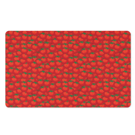 Red Tomatoes Pattern Print Polyester Doormat
