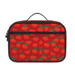 Red Tomatoes Pattern Print Portable Lunch Bag