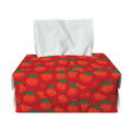 Red Tomatoes Pattern Print Rectangle Tissue Box Cover