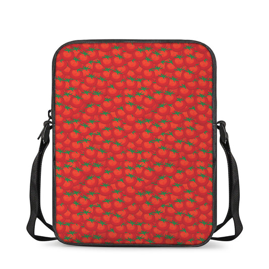 Red Tomatoes Pattern Print Rectangular Crossbody Bag