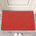 Red Tomatoes Pattern Print Rubber Doormat