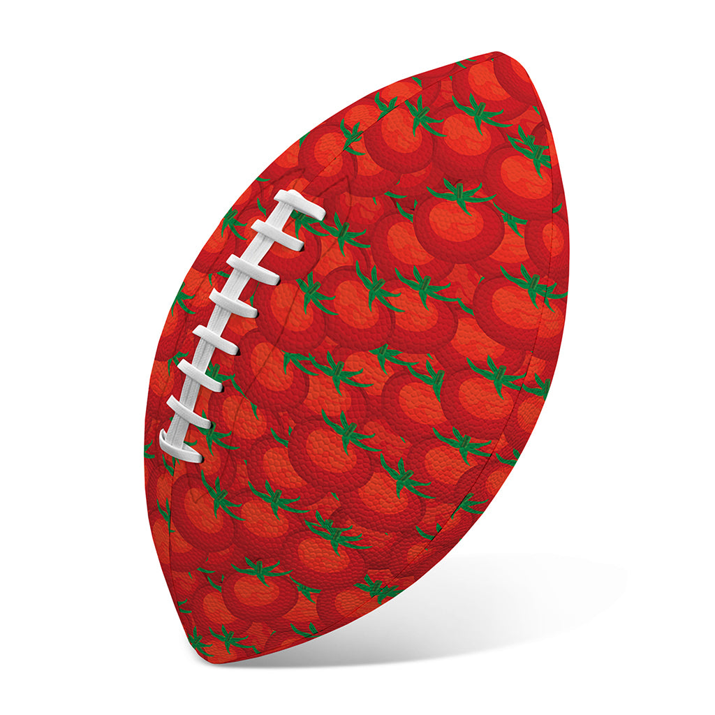 Red Tomatoes Pattern Print Rugby Ball