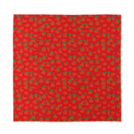 Red Tomatoes Pattern Print Silk Bandana