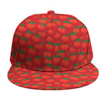 Red Tomatoes Pattern Print Snapback Cap