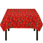 Red Tomatoes Pattern Print Tablecloth