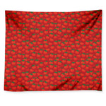 Red Tomatoes Pattern Print Tapestry