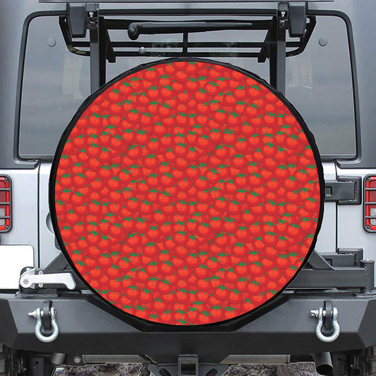 Red Tomatoes Pattern Print Tire Cover