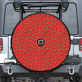 Red Tomatoes Pattern Print Tire Cover With Camera Hole
