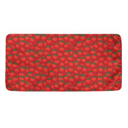 Red Tomatoes Pattern Print Towel