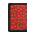 Red Tomatoes Pattern Print Trifold Wallet