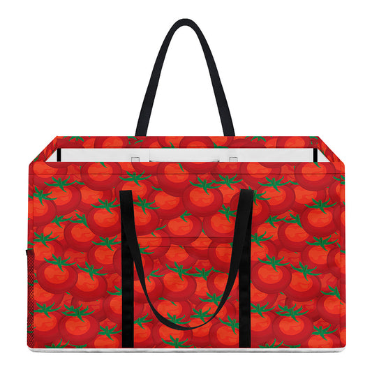 Red Tomatoes Pattern Print Utility Tote Bag