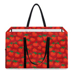 Red Tomatoes Pattern Print Utility Tote Bag