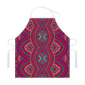 Red Tribal Ethnic Mandala Print Adjustable Apron
