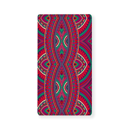 Red Tribal Ethnic Mandala Print Baby Crib Sheet