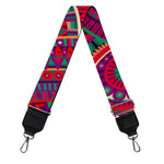Red Tribal Ethnic Mandala Print Bag Strap