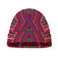 Red Tribal Ethnic Mandala Print Beanie
