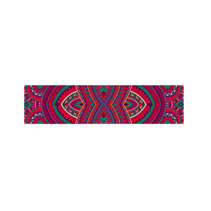 Red Tribal Ethnic Mandala Print Bed Runner