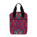 Red Tribal Ethnic Mandala Print Bible Tote Bag