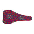 Red Tribal Ethnic Mandala Print Bicycle Seat Cover