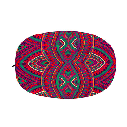 Red Tribal Ethnic Mandala Print Car Side Mirror Covers