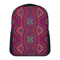 Red Tribal Ethnic Mandala Print Casual Backpack
