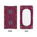 Red Tribal Ethnic Mandala Print Changing Pad Cover