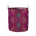 Red Tribal Ethnic Mandala Print Collapsible Laundry Basket