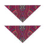 Red Tribal Ethnic Mandala Print Dog Bandana