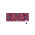 Red Tribal Ethnic Mandala Print Extended Mouse Pad