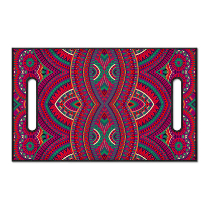 Red Tribal Ethnic Mandala Print Golf Cart Seat Cover