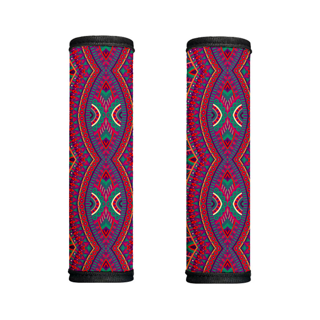 Red Tribal Ethnic Mandala Print Handle Covers