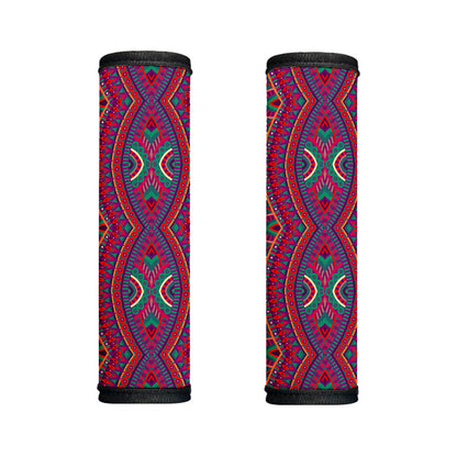 Red Tribal Ethnic Mandala Print Handle Covers